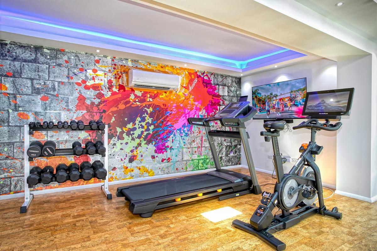 7 bedrooms luxury villa rental St Martin - Gym